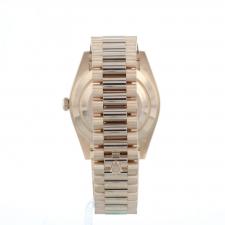 Gents Rolex Day Date 40 228235 18ct Rose Gold case with Olive dial