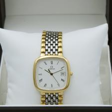 Gents Omega DeVille 1061 Gold Plated Stainless Steel case with White dial
