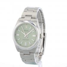 Gents Rolex Oyster Perpetual 41 134300 Steel case with Pistachio dial