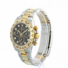 Gents Rolex Daytona 116503 18ct Yellow Gold   Stainless Steel case with Black Diamond dial