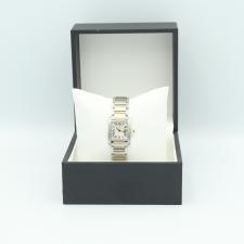Ladies Cartier Tank Francais  Gold Plated   Stainless Steel case with White dial