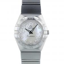 Ladies Omega Constellation 12310246055001 Steel case with MOP Diamond dial