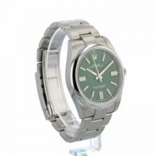 Gents Rolex Oyster Perpetual 41 124300 Steel case with Green dial