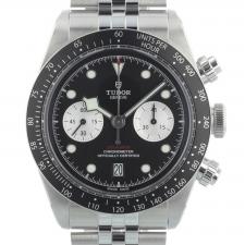 Gents Tudor Black Bay Chrono 79360N Steel case with Black dial