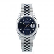 Gents Rolex DateJust 36 126200 Stainless Steel case with Blue dial
