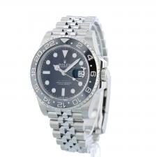 Gents Rolex GMT Master II 126710GRNR Stainless Steel case with Black dial