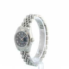 Ladies Rolex DateJust 179174 Steel case with Black dial
