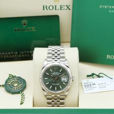 Gents Rolex DateJust 36 126234 Stainless Steel case with Green dial
