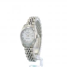 Ladies Rolex Oyster Perpetual Date 79160 Steel case with White dial