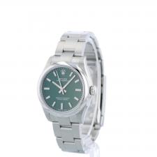 Ladies Rolex Oyster Perpetual 31 277200 Stainless Steel case with Green dial