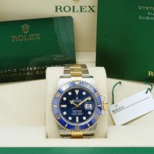 Gents Rolex Submariner Date 126613LB 18ct Yellow Gold   Stainless Steel case with Blue dial