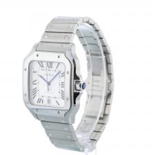Gents Cartier Santos XL WSSA0018 Steel case with White dial