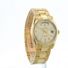 Gents Rolex Day Date 118208 18ct Yellow Gold case with Gilt dial