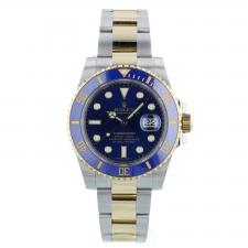 Gents Rolex Submariner Date 116613LB 18ct Yellow Gold Stainless Steel case with Blue dial