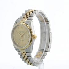 Gents Rolex DateJust 16233 18ct Yellow Gold   Stainless Steel case with Champagne Diamond Set dial