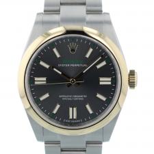 Gents Rolex Oyster Perpetual 41 134303 18ct Yellow Gold Stainless Steel case with Slate dial