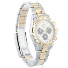 Gents Rolex Daytona 116523 18ct Yellow Gold Stainless Steel case with White dial