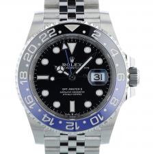 Gents Rolex GMT Master II 126710BLNR Stainless Steel case with Black dial
