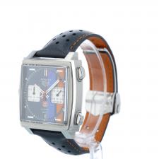 Gents Tag Heuer Monaco CAW211R Steel case with Blue and Orange dial
