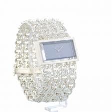 Ladies Omega DeVille  Silver case with Blue dial