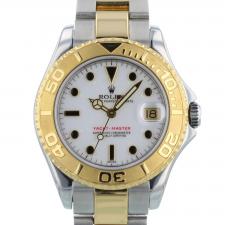 Gents Rolex Yacht-Master 68623 18ct Yellow Gold Stainless Steel case with White dial