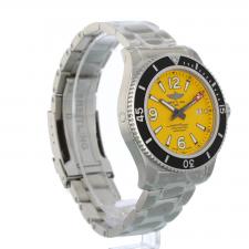 Gents Breitling Superocean Automatic 44 A17367 Steel case with Yellow dial
