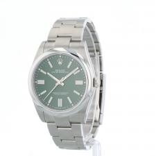 Gents Rolex Oyster Perpetual 41 124300 Steel case with Green dial