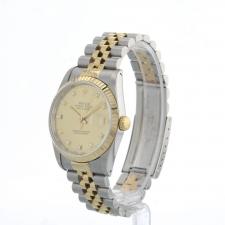 Gents Rolex Datejust 16233 18ct Yellow Gold   Stainless Steel case with Champagne Diamond Set dial