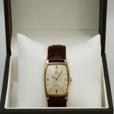 Gents Omega Geneve 9 CT case with Silver dial