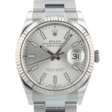 Gents Rolex Datejust 126234 Steel case with Silver dial