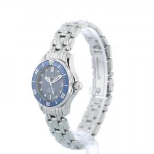 Ladies Omega Seamaster 258380 Steel case with Blue Wave dial