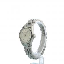 Ladies Rolex Oyster Perpetual Date 6517 Steel case with Silver dial