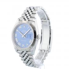 Gents Rolex Datejust 41 126334 Stainless Steel case with Blue Azzurro dial