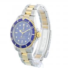 Gents Rolex Submariner Date 16613 18ct Yellow Gold Stainless Steel case with Blue dial