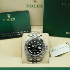 Gents Rolex GMT Master II 126710GRNR Stainless Steel case with Black dial