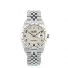 Gents Rolex DateJust 16234 Steel case with Ivory dial