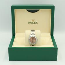 Ladies Rolex Oyster Perpetual 26 176200 Steel case with Salmon dial