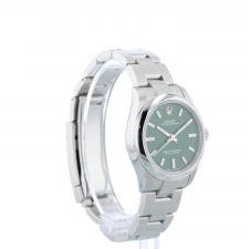 Ladies Rolex Oyster Perpetual 31 277200 Stainless Steel case with Green dial