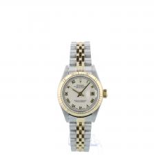 Ladies Rolex Datejust 79173 18ct Yellow Gold Stainless Steel case with Cream Jubilee dial