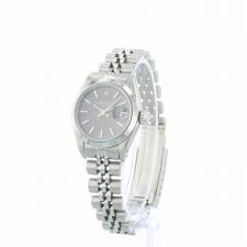 Ladies Rolex Oyster Perpetual Date 69160 Steel case with Grey dial