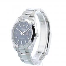 Gents Rolex Datejust 41 126300 Steel case with Blue Fluted Motif dial