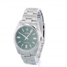 Gents Rolex Oyster Perpetual 41 124300 Steel case with Green dial