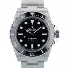 Gents Rolex Submariner Non Date 124060 Steel case with Black dial
