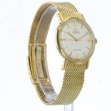 Gents Omega Seamaster  18ct Yellow Gold case with Silver dial