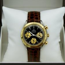 Gents Omega Speedmaster 37145080 18ct Yellow Gold   Stainless Steel case with Black dial