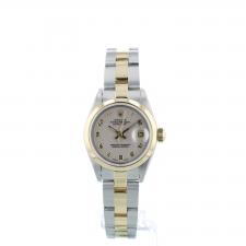 Ladies Rolex DateJust 69163 18ct Yellow Gold Stainless Steel case with Silver Jubilee dial