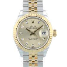 Ladies Rolex Datejust 28 279173 18ct Yellow Gold   Stainless Steel case with Champagne Diamond dial