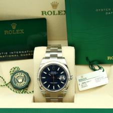 Gents Rolex Datejust 41 126334 Stainless Steel case with Blue dial