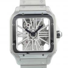 Gents Cartier Santos De Cartier WHSA0015 Steel case with Skeleton dial