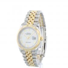 Gents Rolex Datejust 126233 18ct Yellow Gold Stainless Steel case with White dial